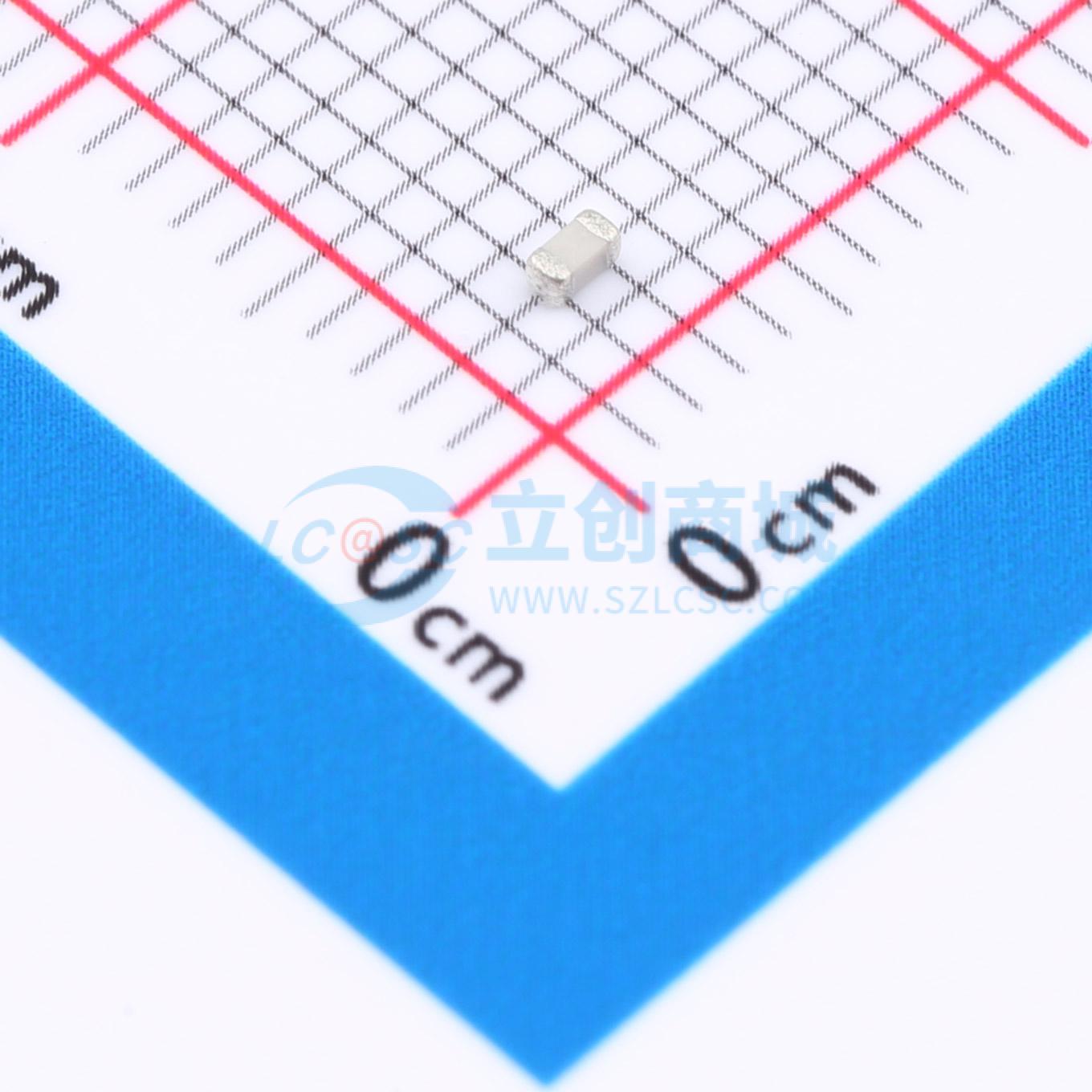 点击查看大图 CC0603KRNPO9BN101实物图