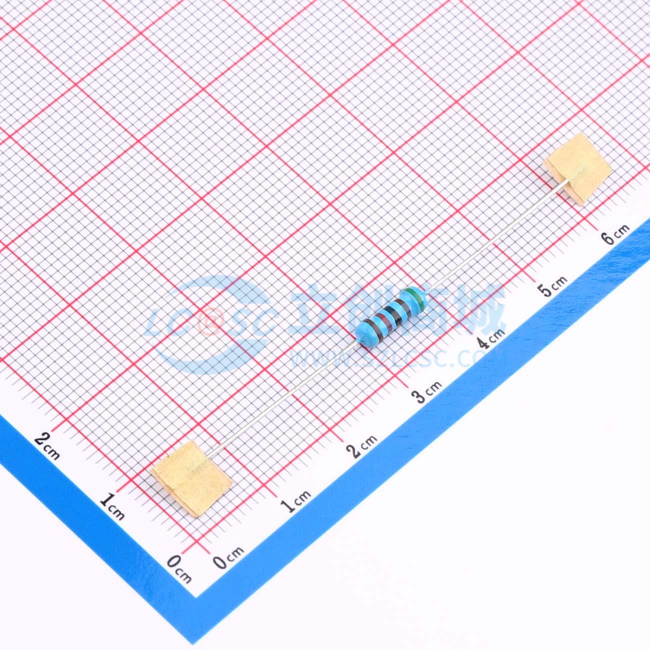 点击查看大图 MF1/2W-51KΩ±1% T实物图
