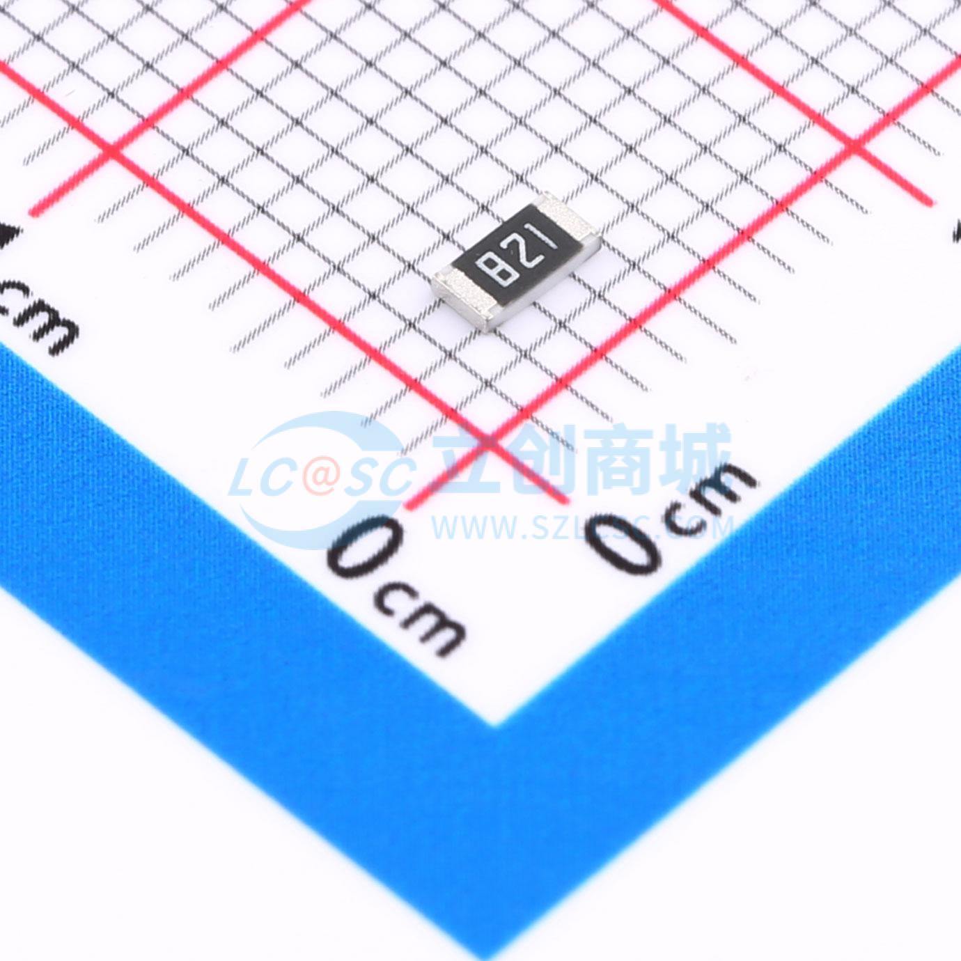 点击查看大图 FRC1206J821 TS实物图