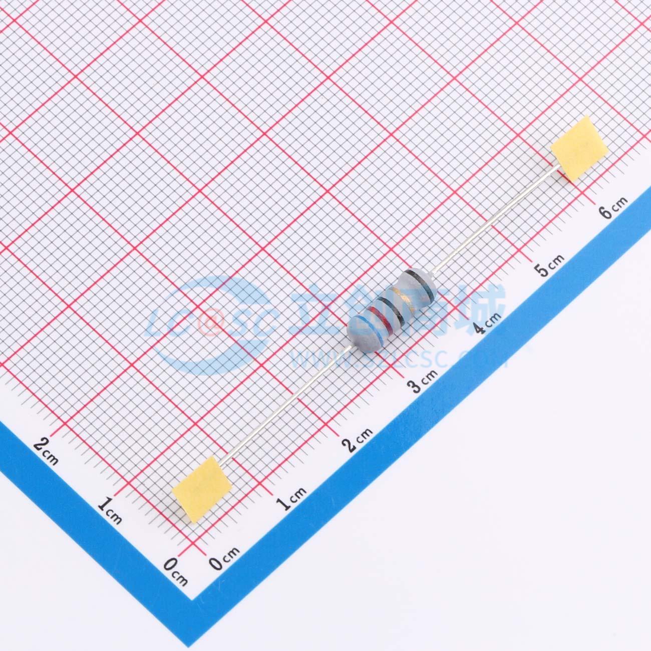 点击查看大图 KNP1W-62Ω±5%T实物图