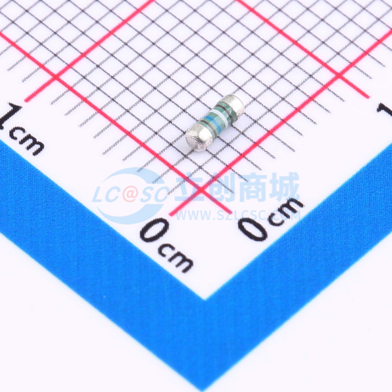 点击查看大图 MELF-MFR02041/4WS1.96KΩFT50实物图
