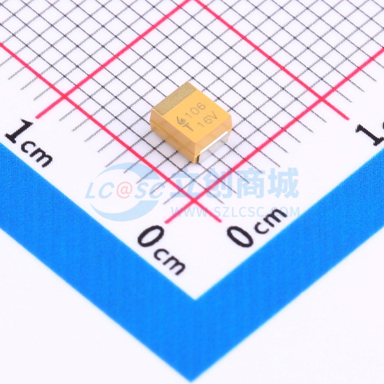 点击查看大图 CA45-B-16V-10uF-K实物图