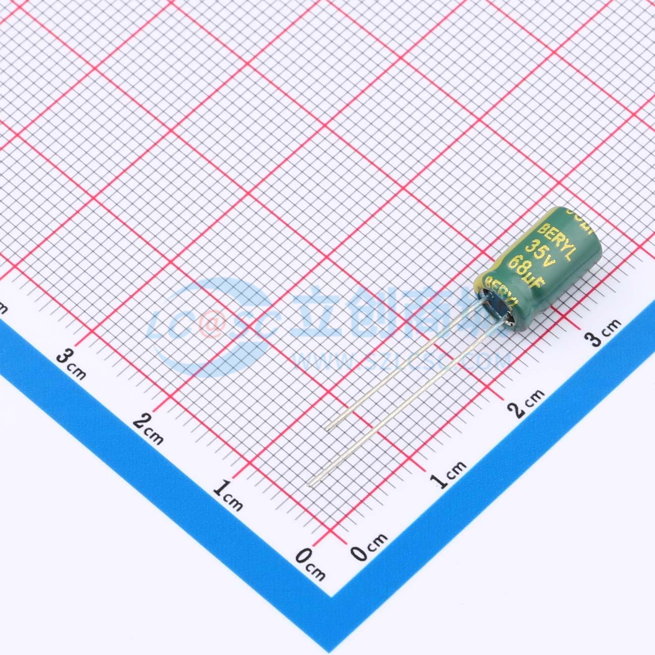 点击查看大图 RC035M680LO6.3*11TH-2A1E实物图