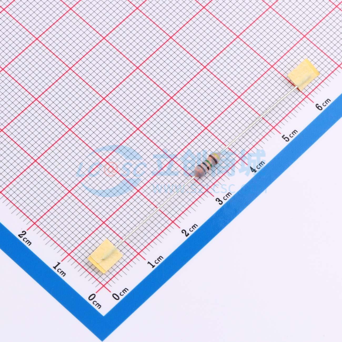 点击查看大图 RI40-1/4W-1MΩ ±1% T实物图
