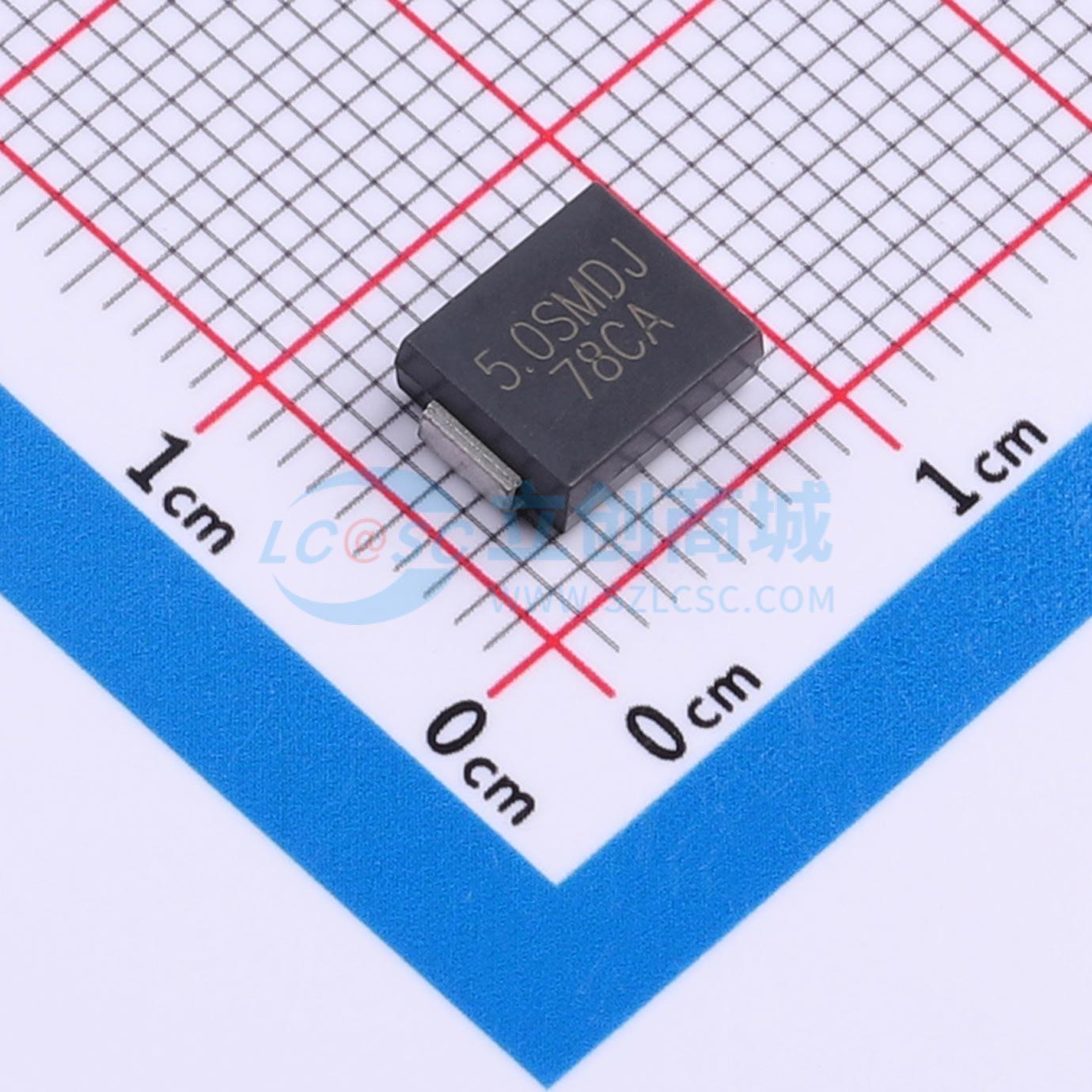 5.0SMDJ78CA实物图