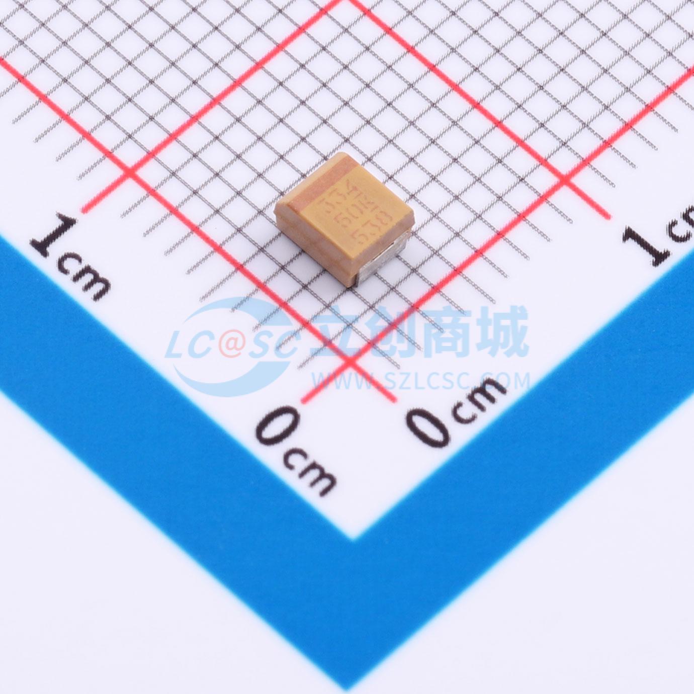 点击查看大图 T491B334K050AT实物图