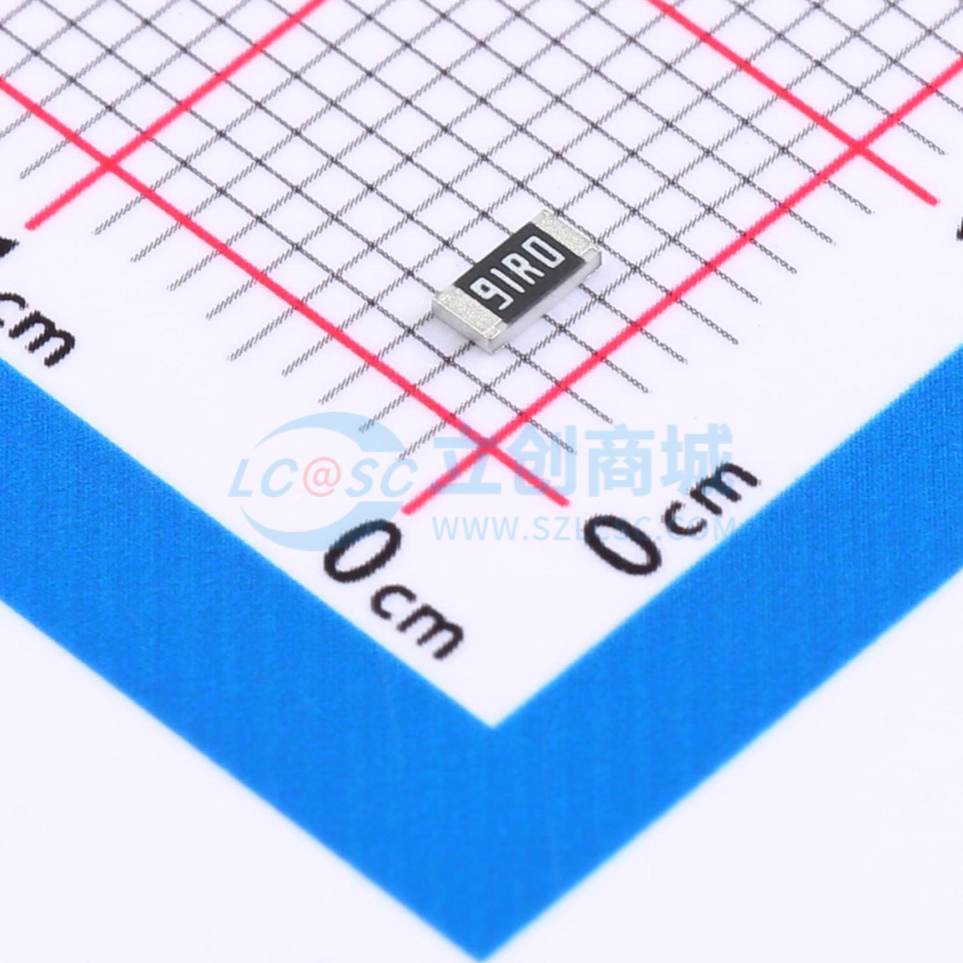 点击查看大图 FRC1206F91R0TS实物图