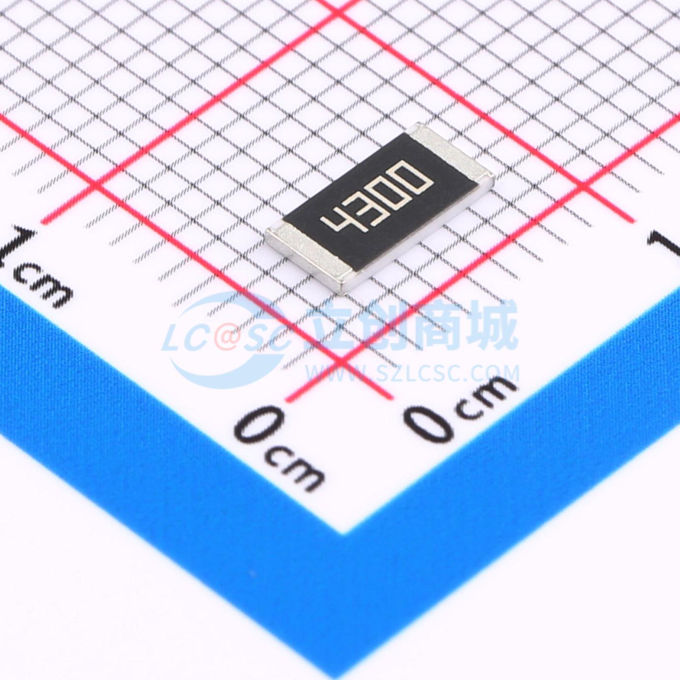 点击查看大图 FRC2512F4300TS实物图