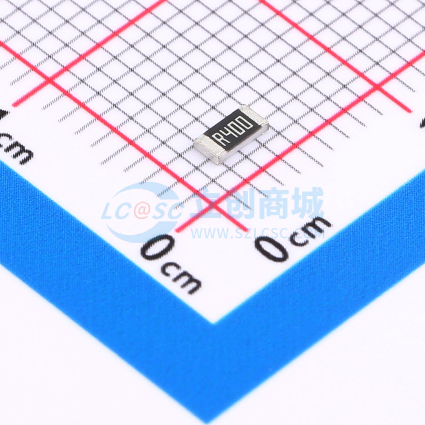 点击查看大图 FRL1206JR400TS实物图