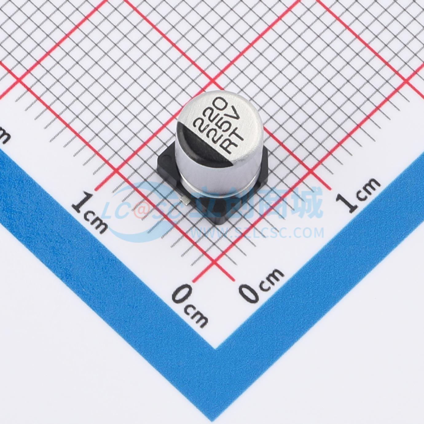 点击查看大图 RT1E221M0607实物图
