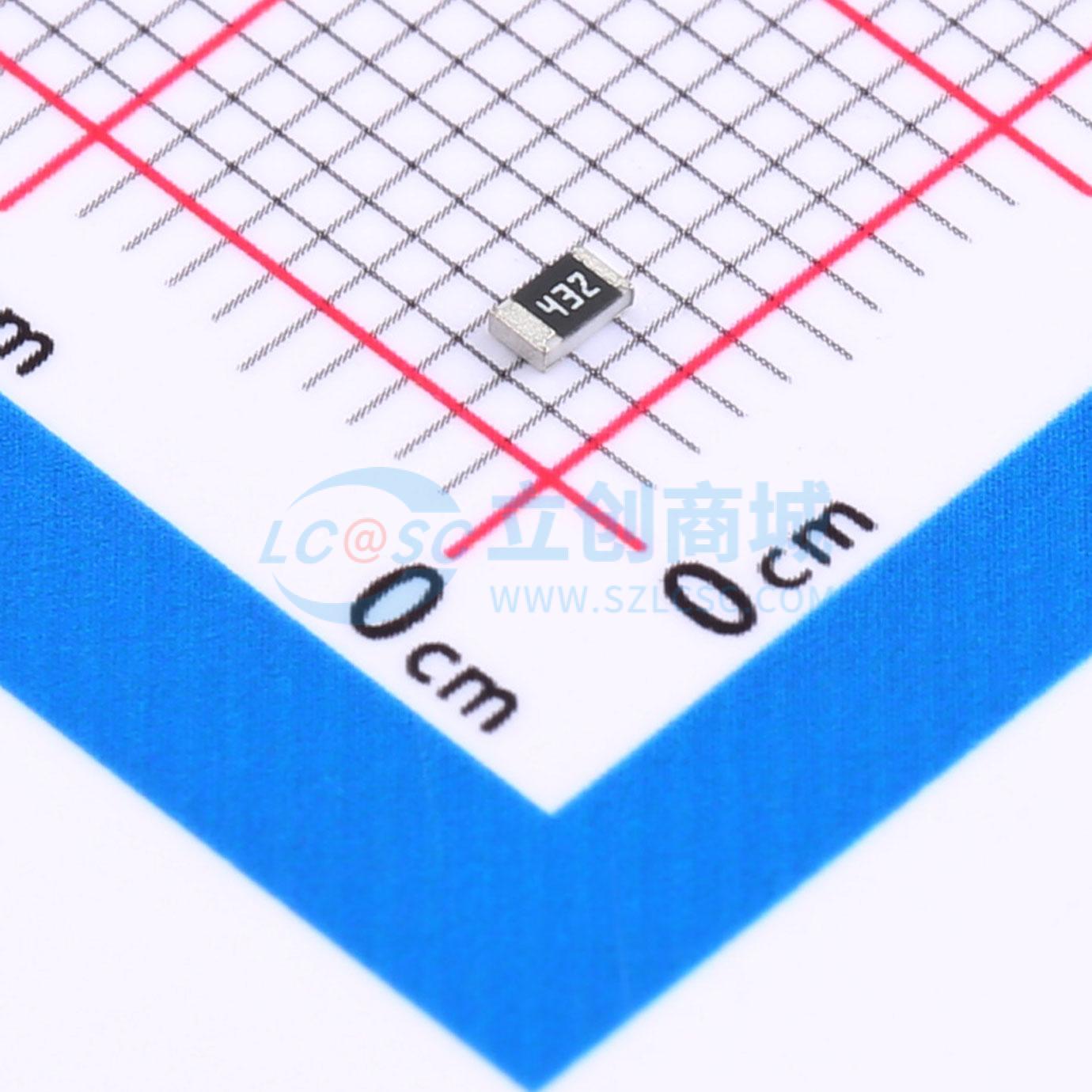 点击查看大图 FRC0805J432 TS实物图