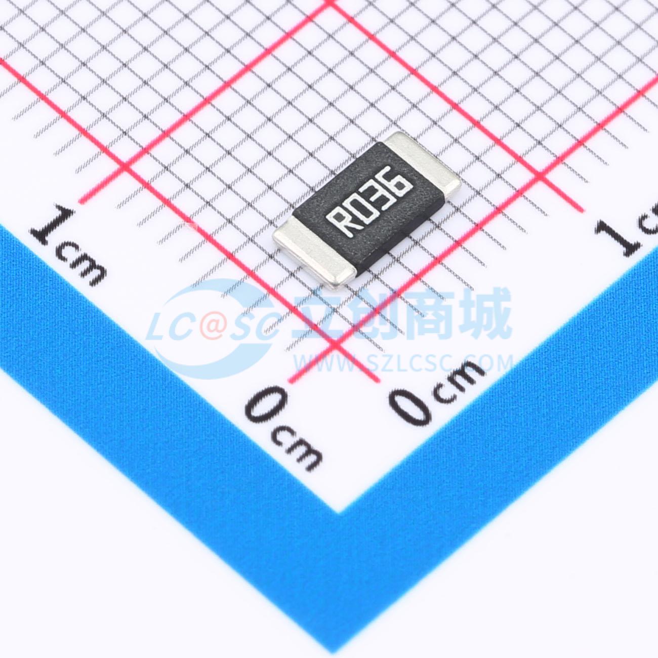 点击查看大图 HoLLR2512-2W-36mR-1%实物图