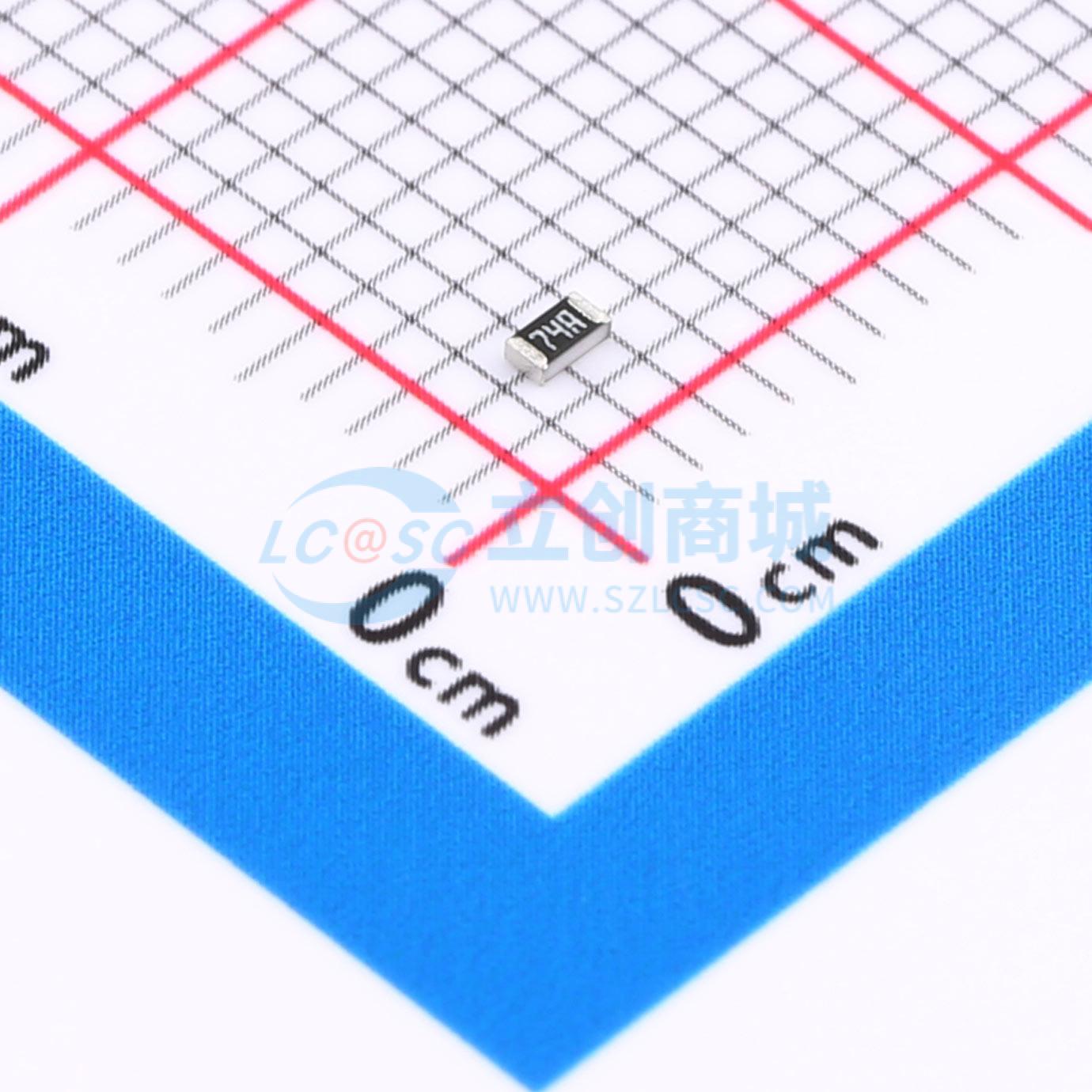点击查看大图 RT0603BRD07576RL实物图