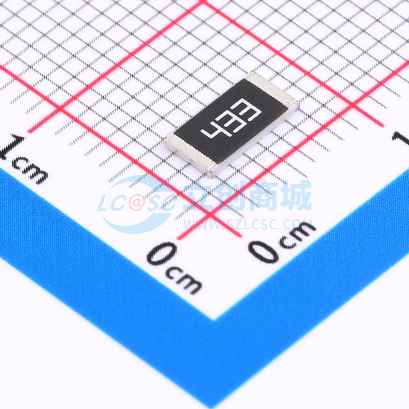 点击查看大图 FRC2512J433 TS实物图
