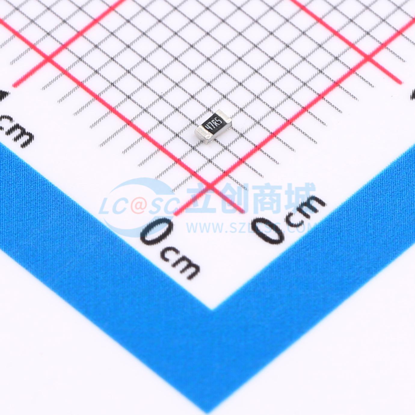 点击查看大图 HPCR0603F47R5K9实物图