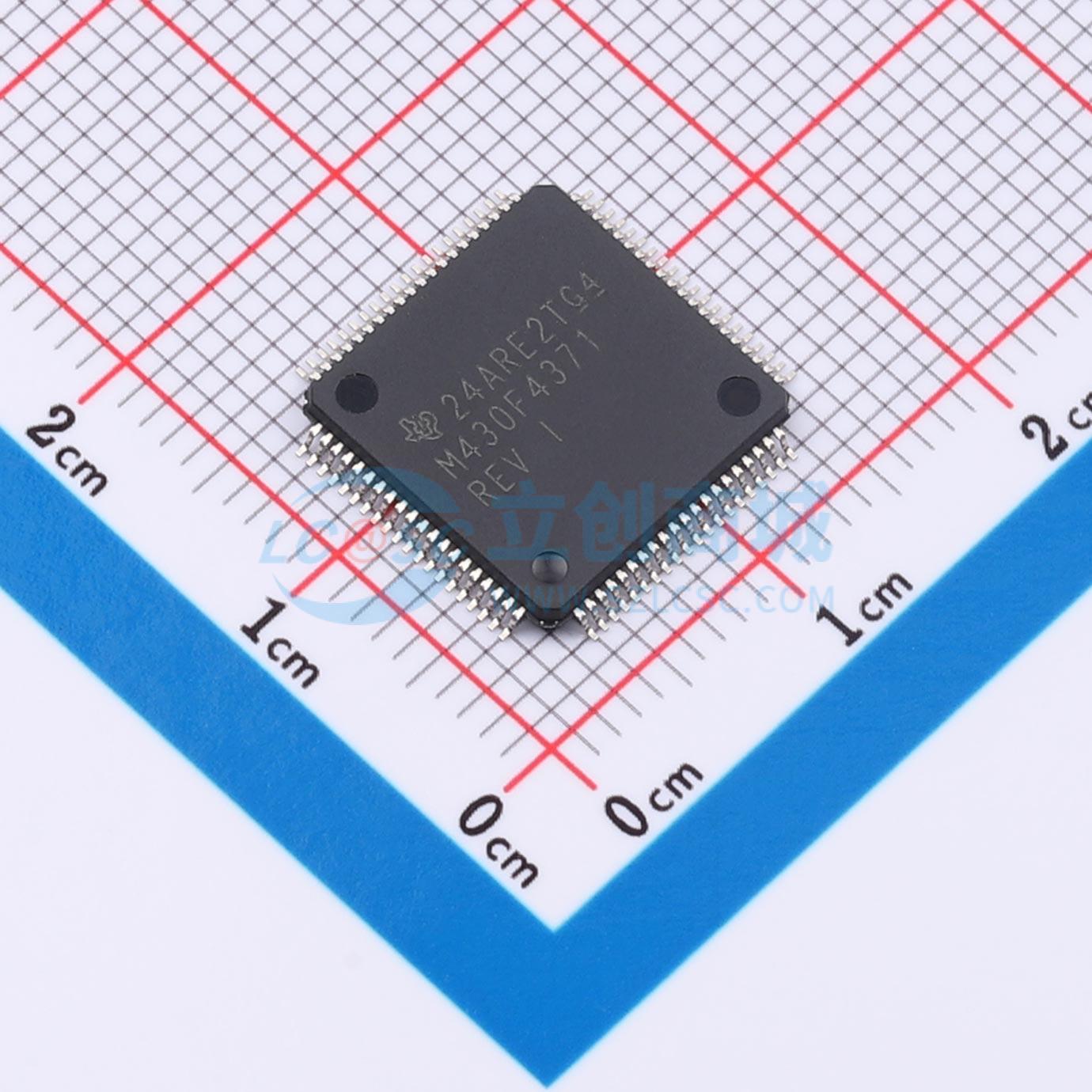 点击查看大图 MSP430F4371IPN实物图