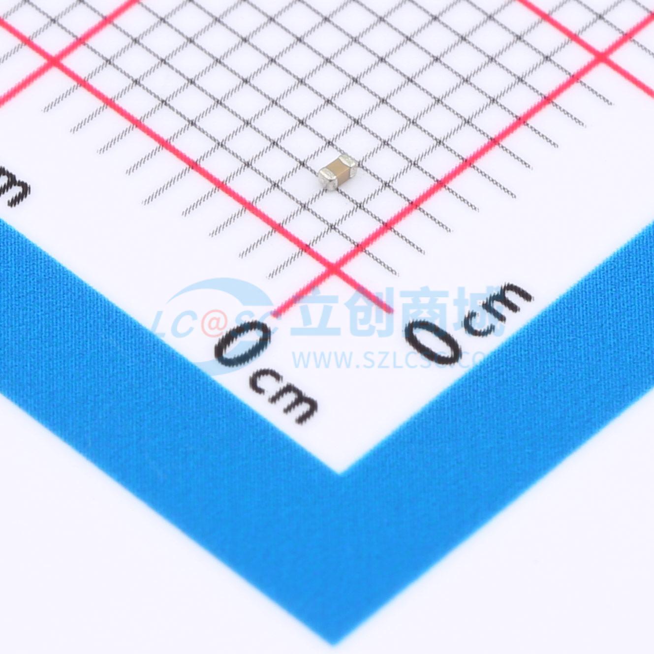 点击查看大图 0402B102M500CT实物图