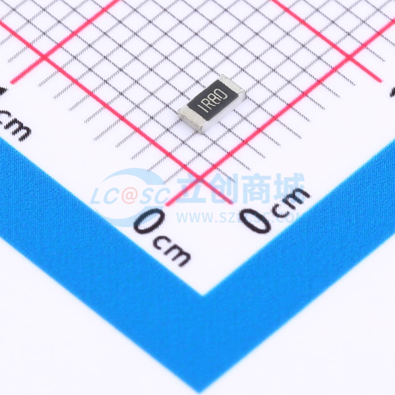 点击查看大图 HoLTT1206-1/4W-1.8R-1%实物图