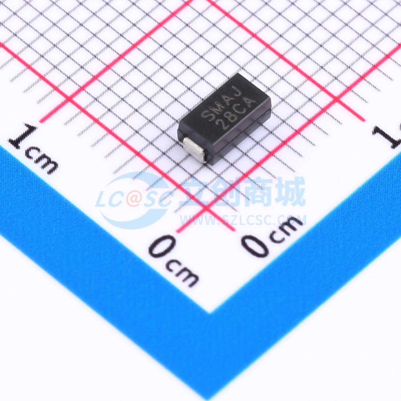 点击查看大图 SMAJ28CA实物图