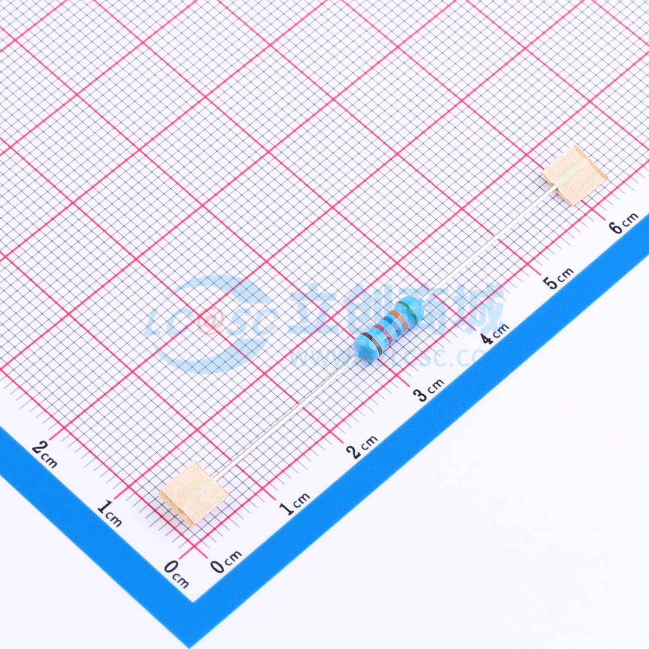 点击查看大图 RN1/2W53.6KΩFT/BA1实物图