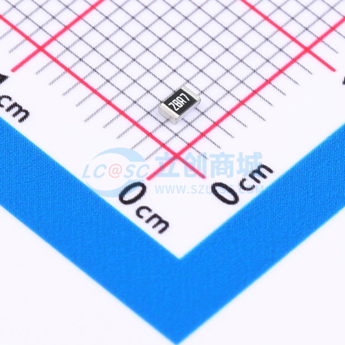点击查看大图 AC0805FR-0728R7L实物图
