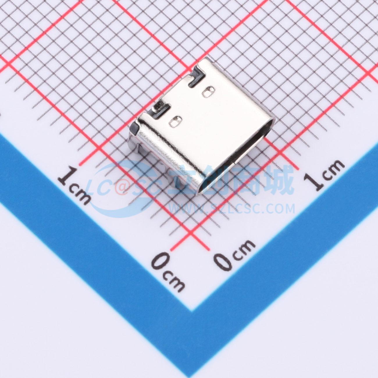 点击查看大图 MLD-TYPE-C-3.1-16PIN-L7.35实物图