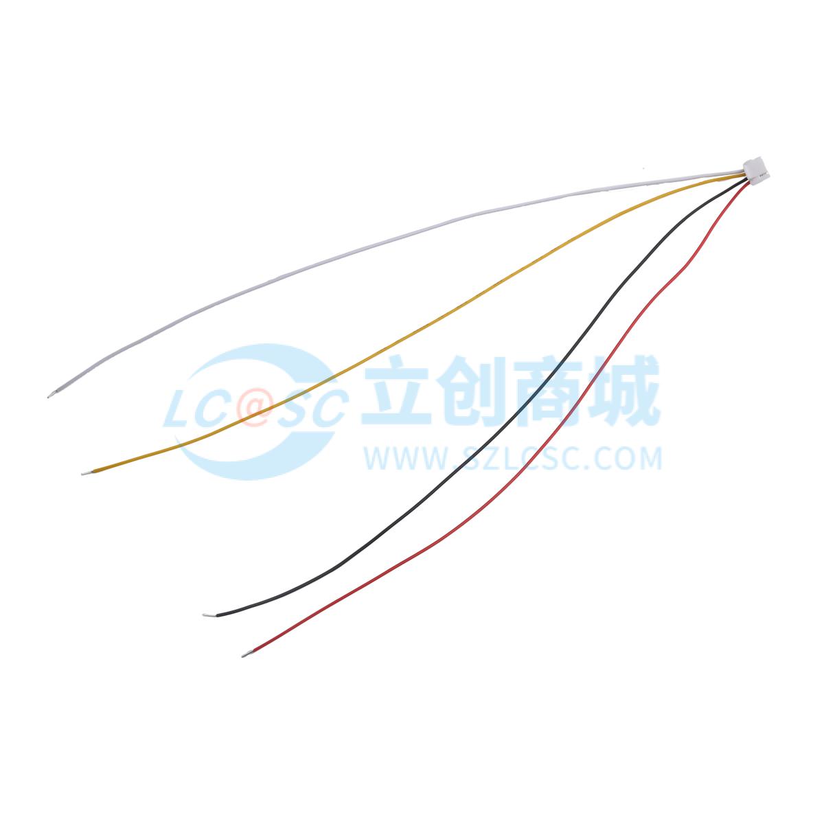 HX GH1.25-4P DT 200mm 28AWG实物图