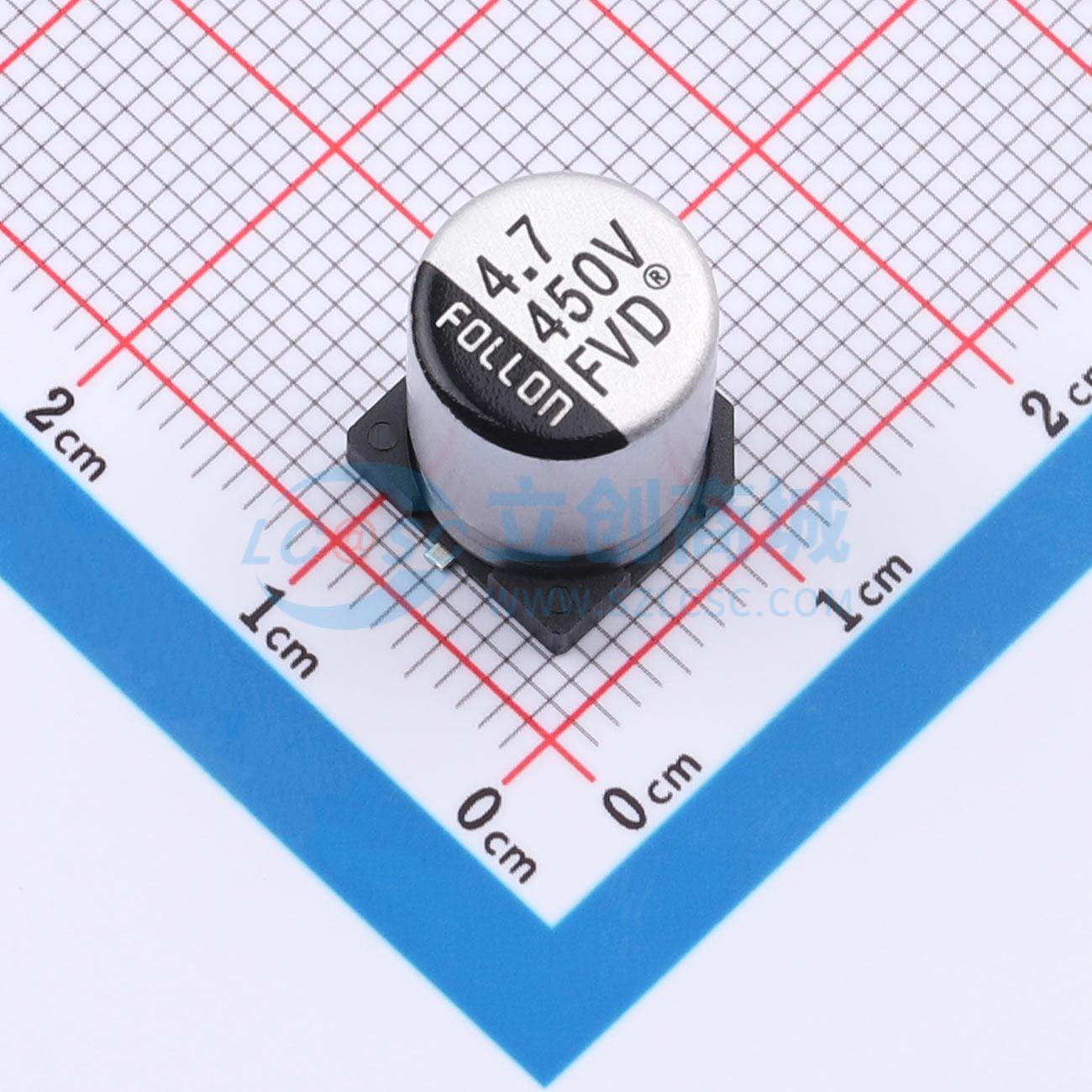 点击查看大图 EFVD450ADA4R7M10C0实物图