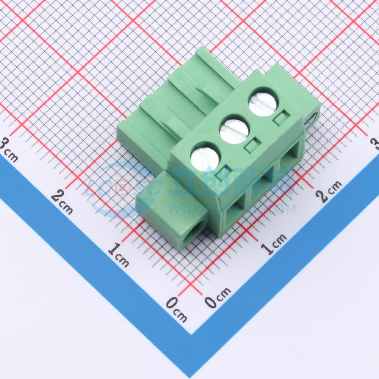 点击查看大图 HC-JXDZKM-5.08-3P-A实物图