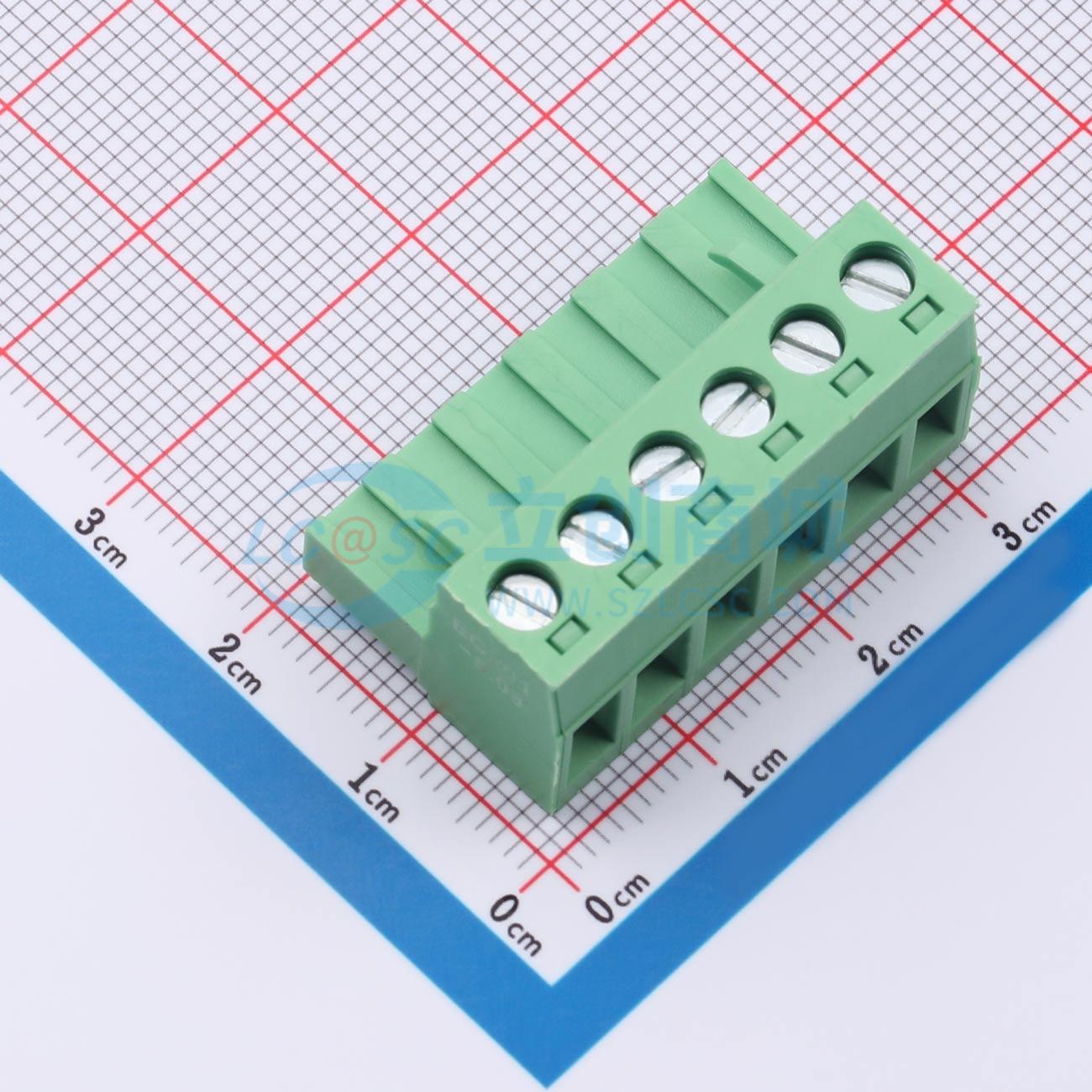 点击查看大图 HC-JXDZK-5.08-6P-A实物图