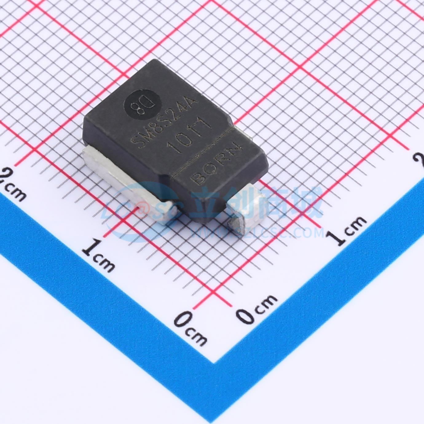 点击查看大图 SM8S24A实物图