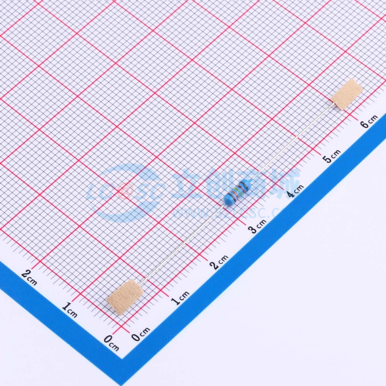 点击查看大图 MF1/4W-124K±1%-ST52实物图