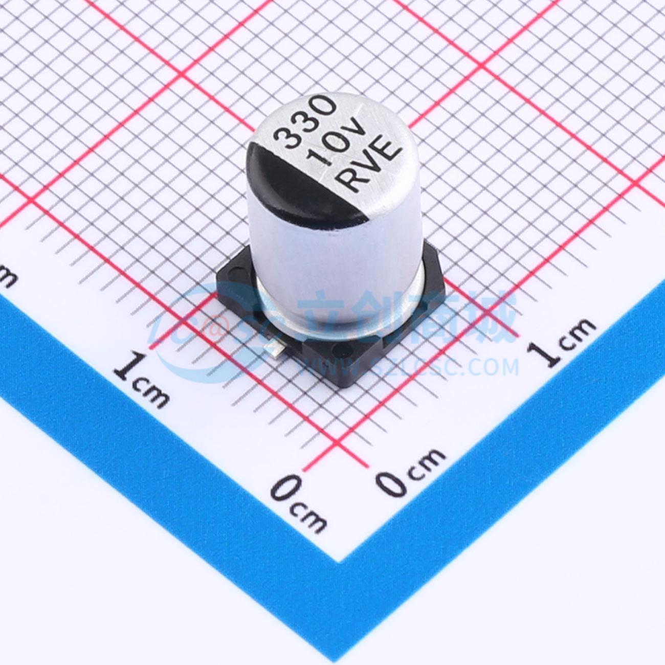 点击查看大图 RVE1A331M0810实物图