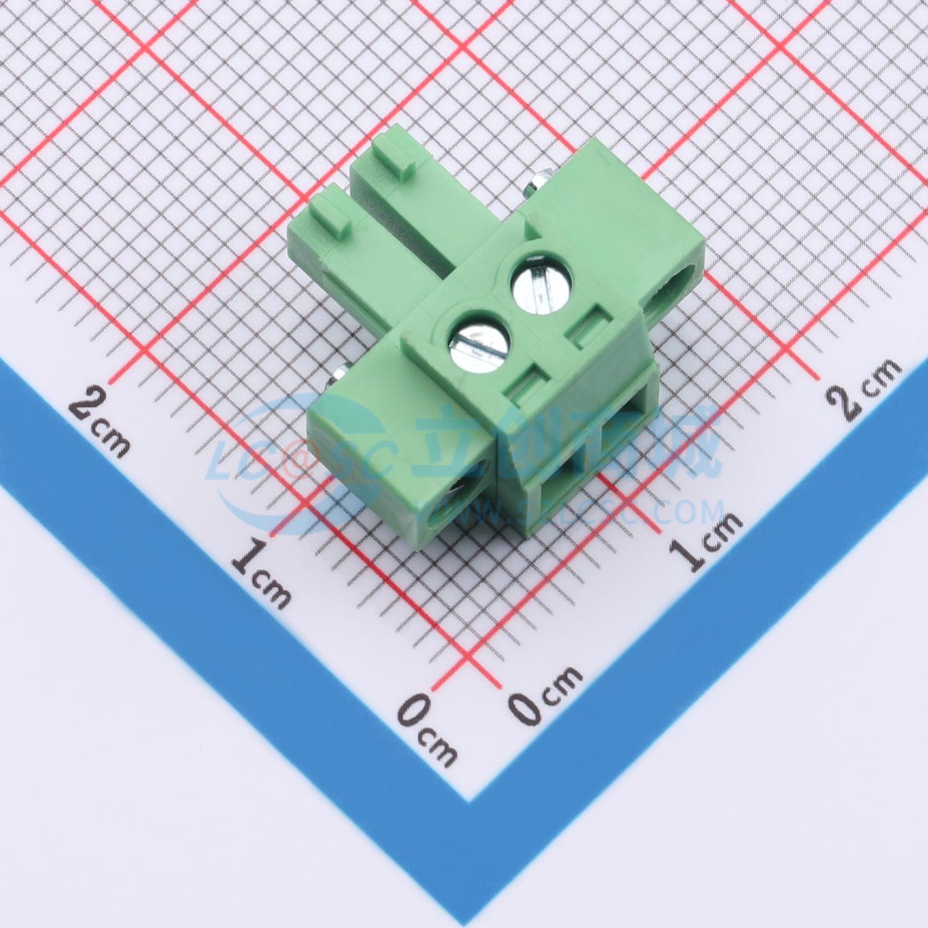 点击查看大图 HC-JXDZKM-3.81-2P实物图
