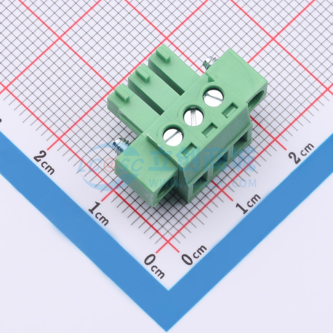 点击查看大图 HC-JXDZKM-3.81-3P实物图