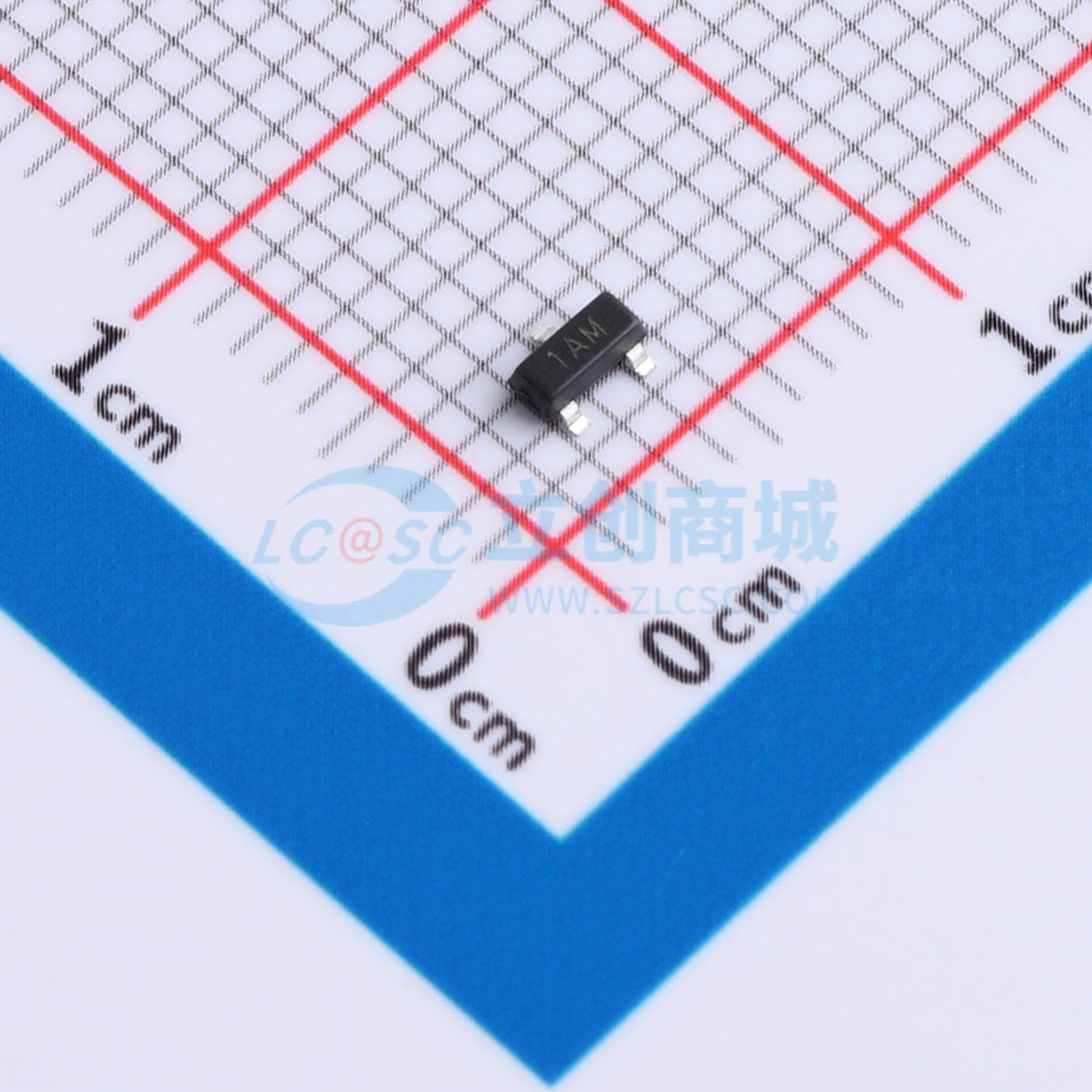 点击查看大图 MMBT3904 1AM-TD(0.26)实物图