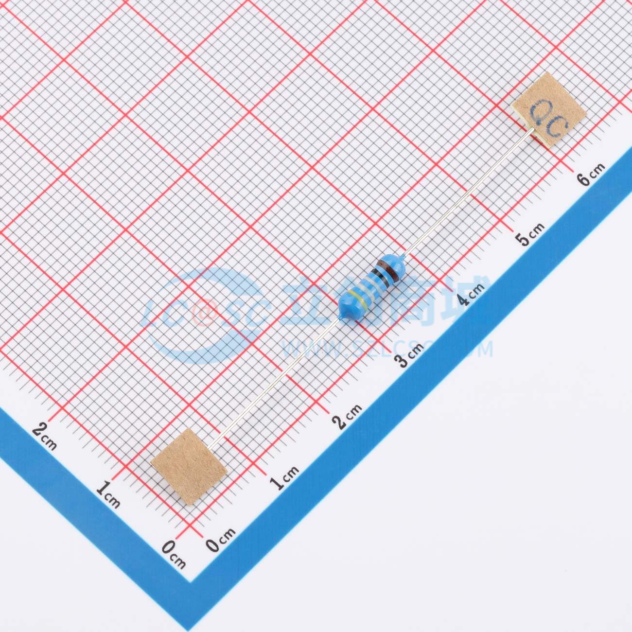 点击查看大图 RN 1/2W 499R F T/B实物图