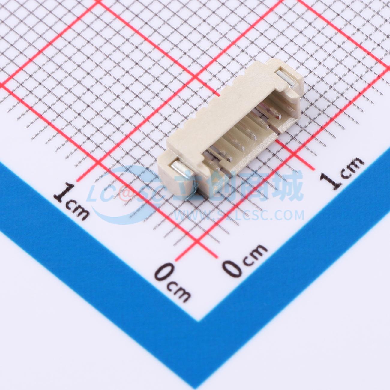 点击查看大图 MX1.25mm-6P-WT实物图