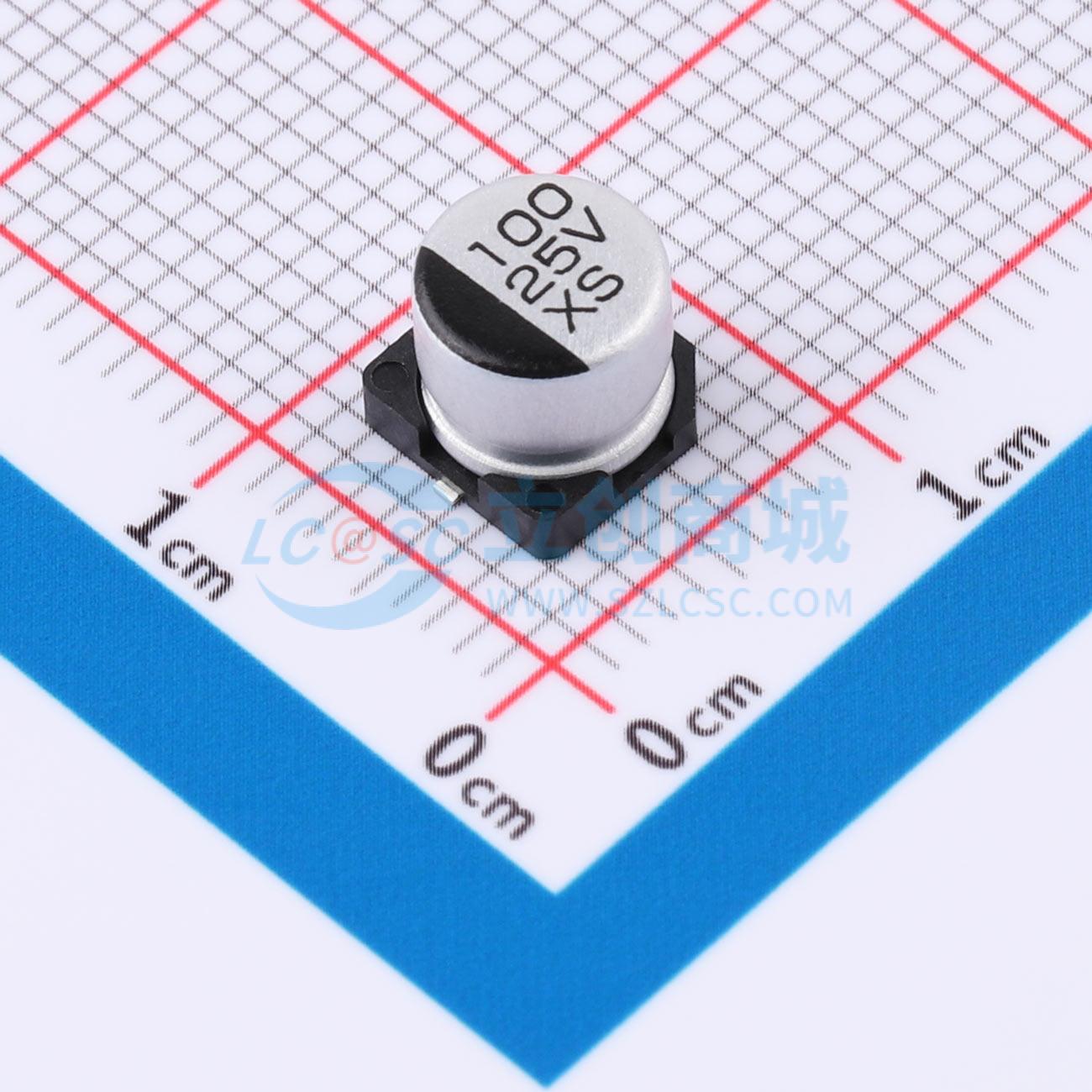 点击查看大图 XS1E101M0605实物图