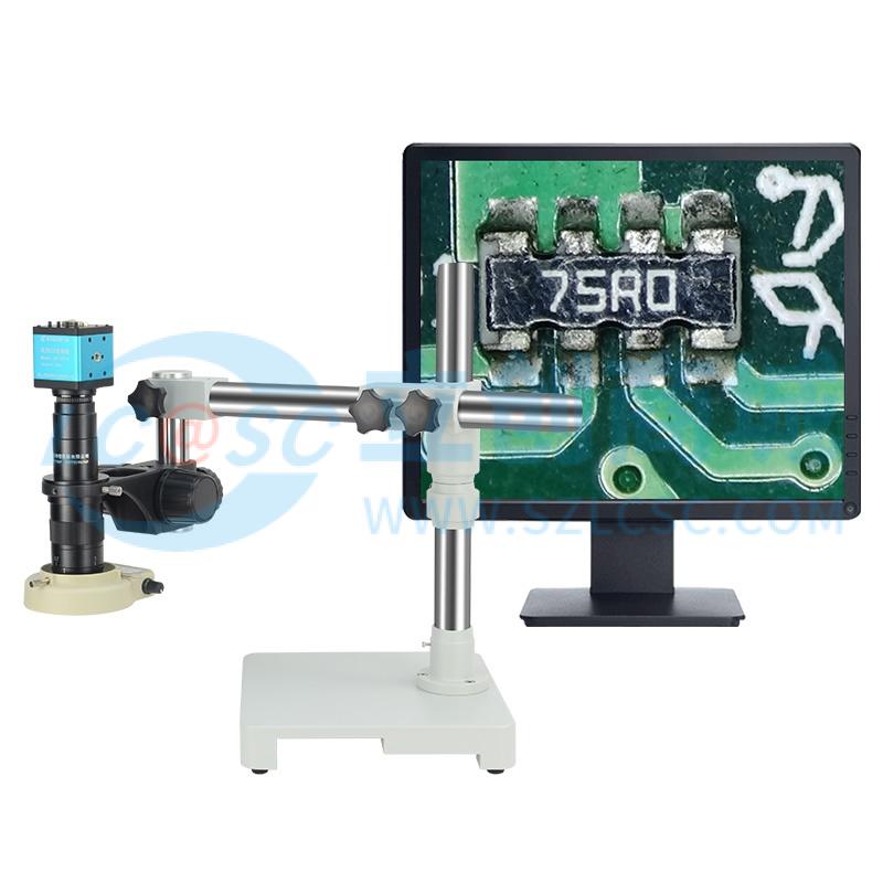 GP-331V长臂显微镜+高品17寸显示器实物图