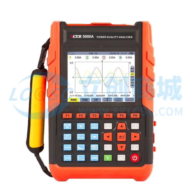 VICTOR 5000A 钳头尺寸:直径7.5mm*13mm尖小形电流钳实物图