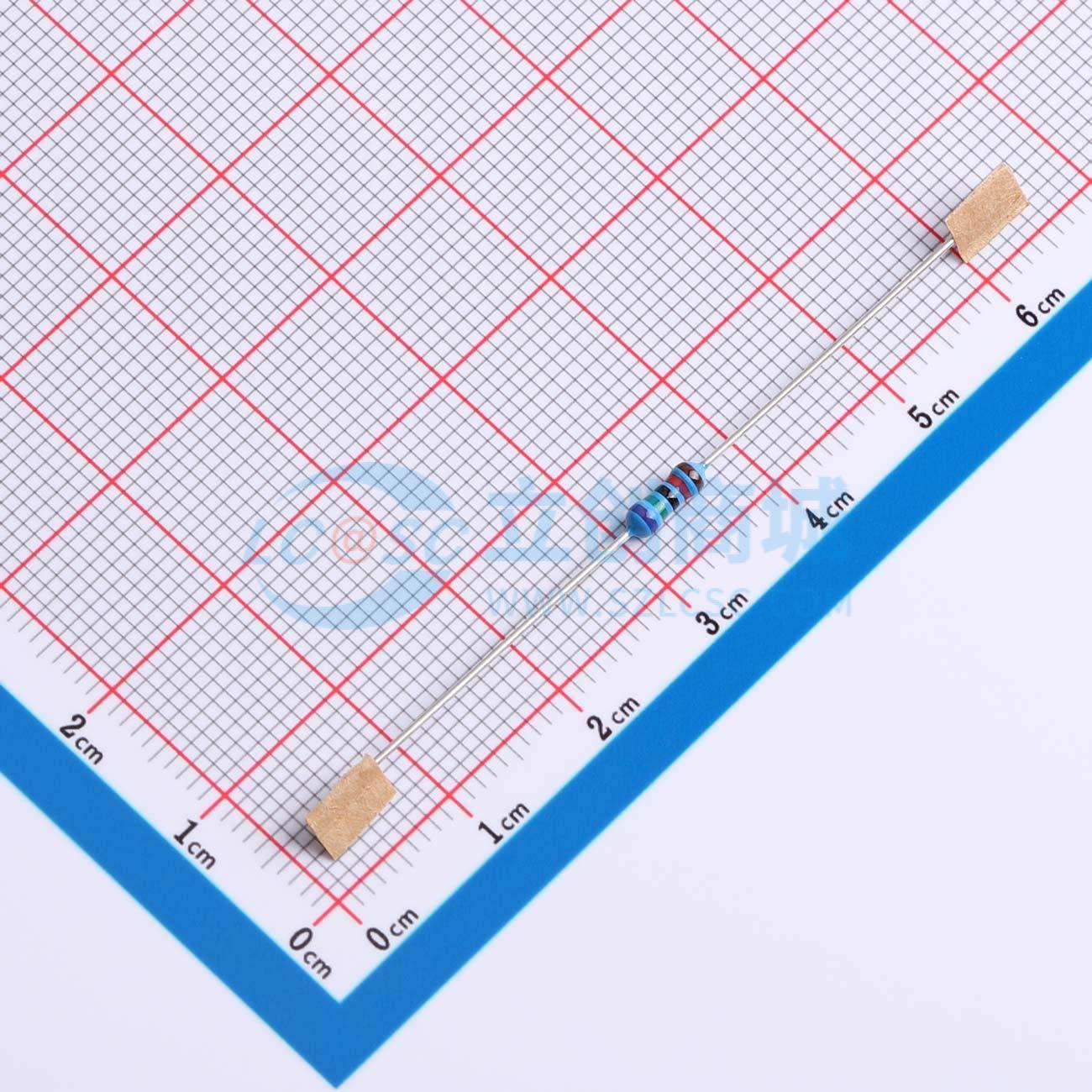 点击查看大图 MFR-25FRF52-75K实物图