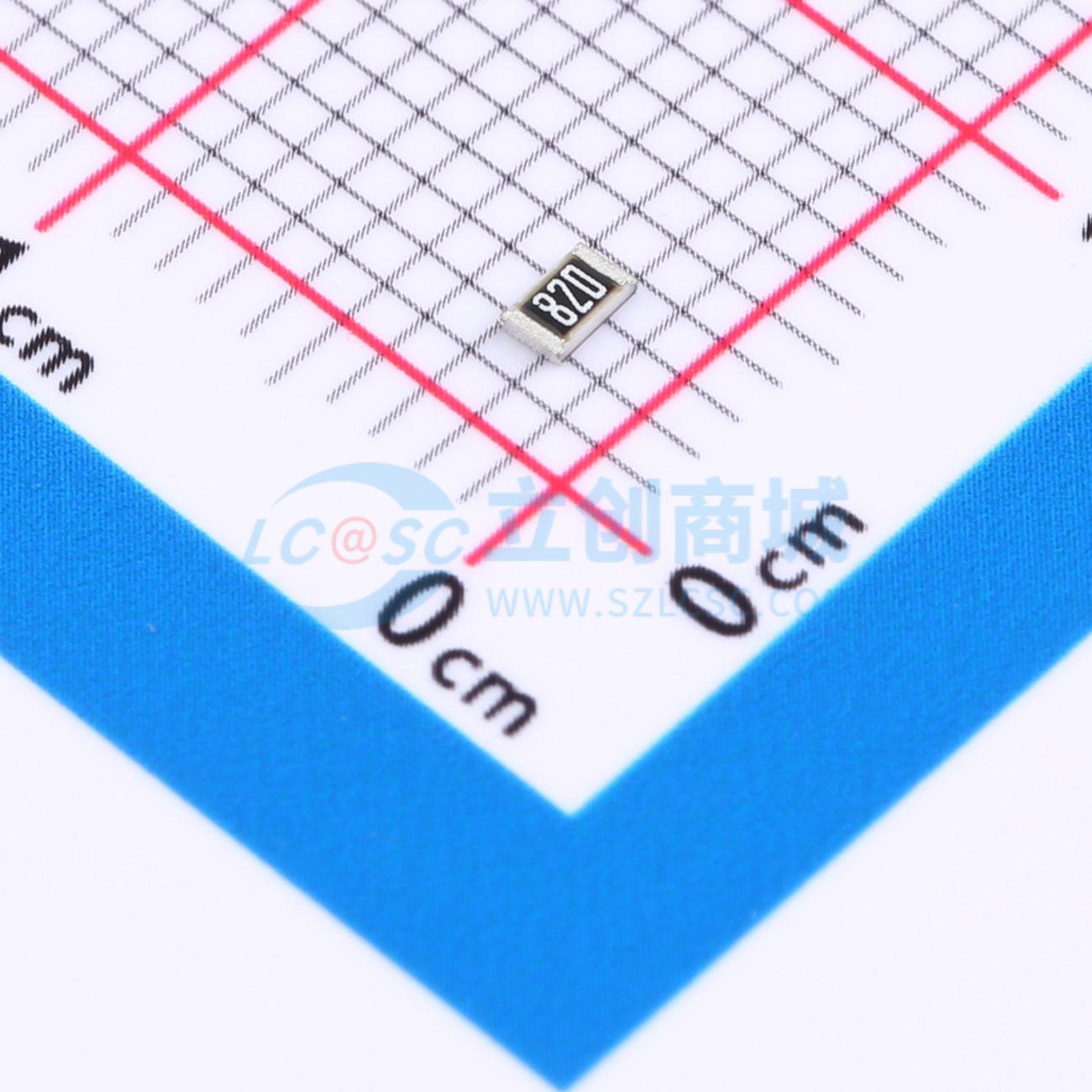 点击查看大图 PTFR0805B82R0P9实物图