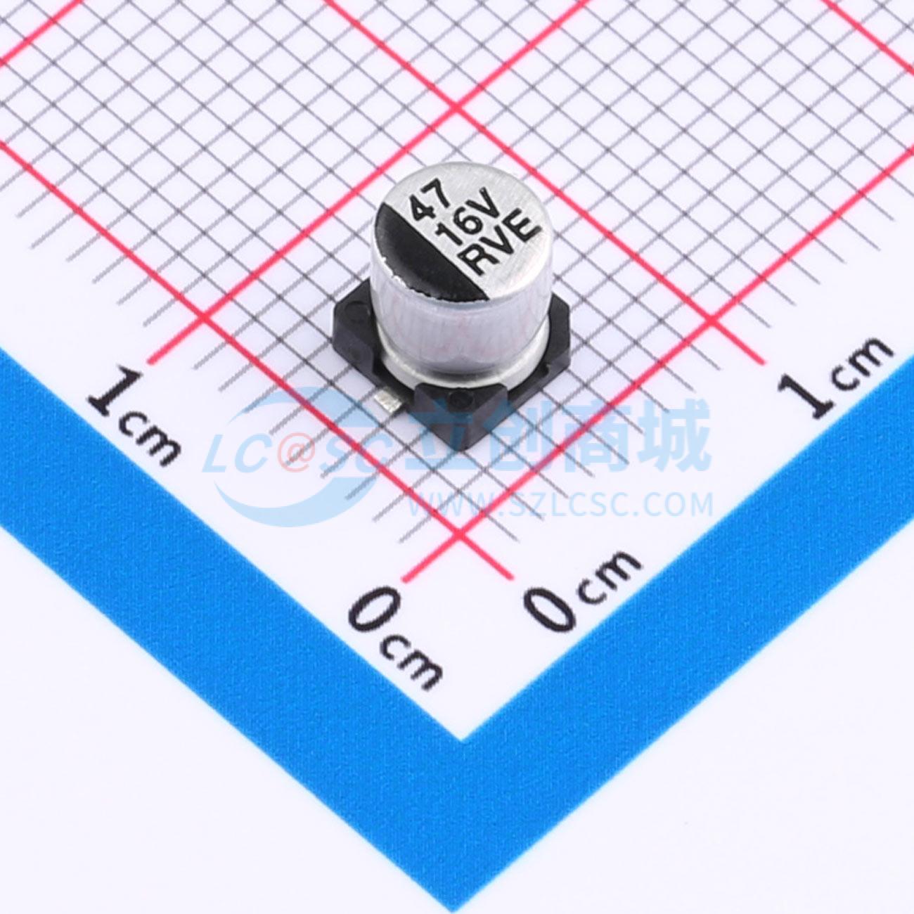 点击查看大图 RVE1C470M0505实物图