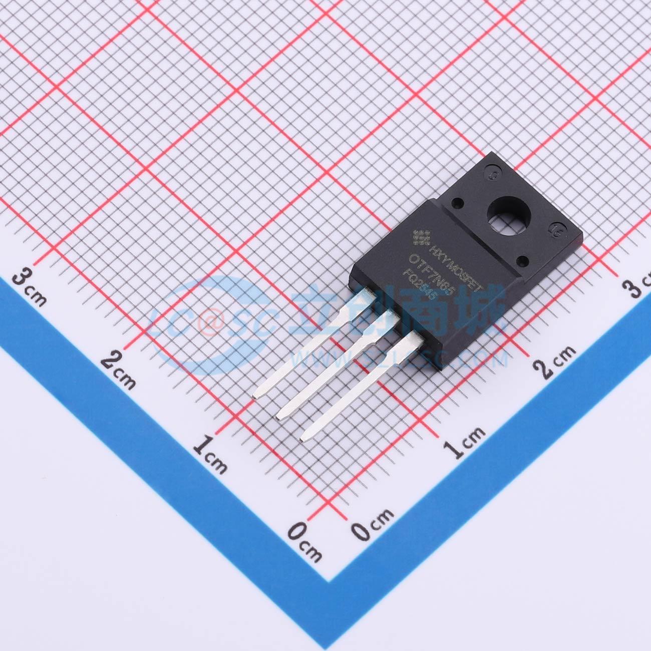 点击查看大图 AOTF7N65实物图