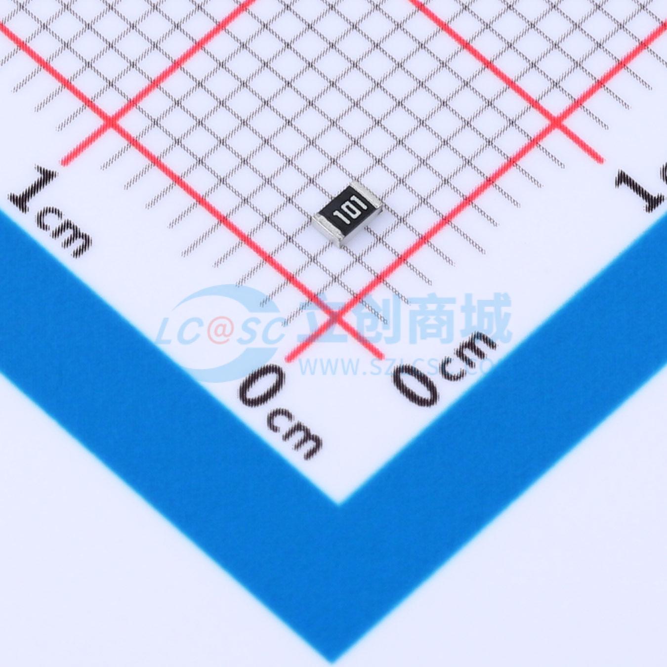 点击查看大图 RC0805JR-07100RP实物图
