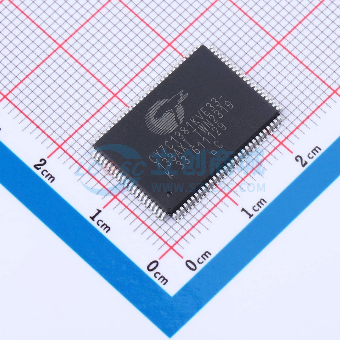 点击查看大图 CY7C1381KVE33-133AXI实物图