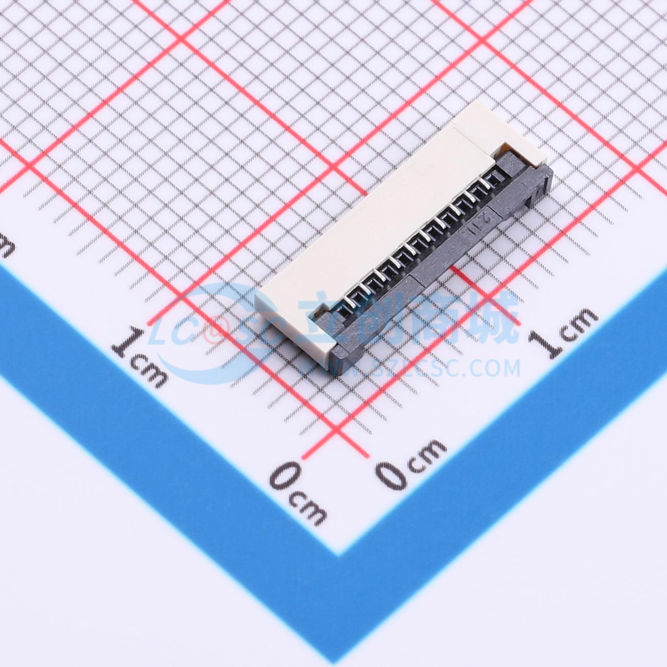 点击查看大图 XY-FPC-1.0-10-10P实物图