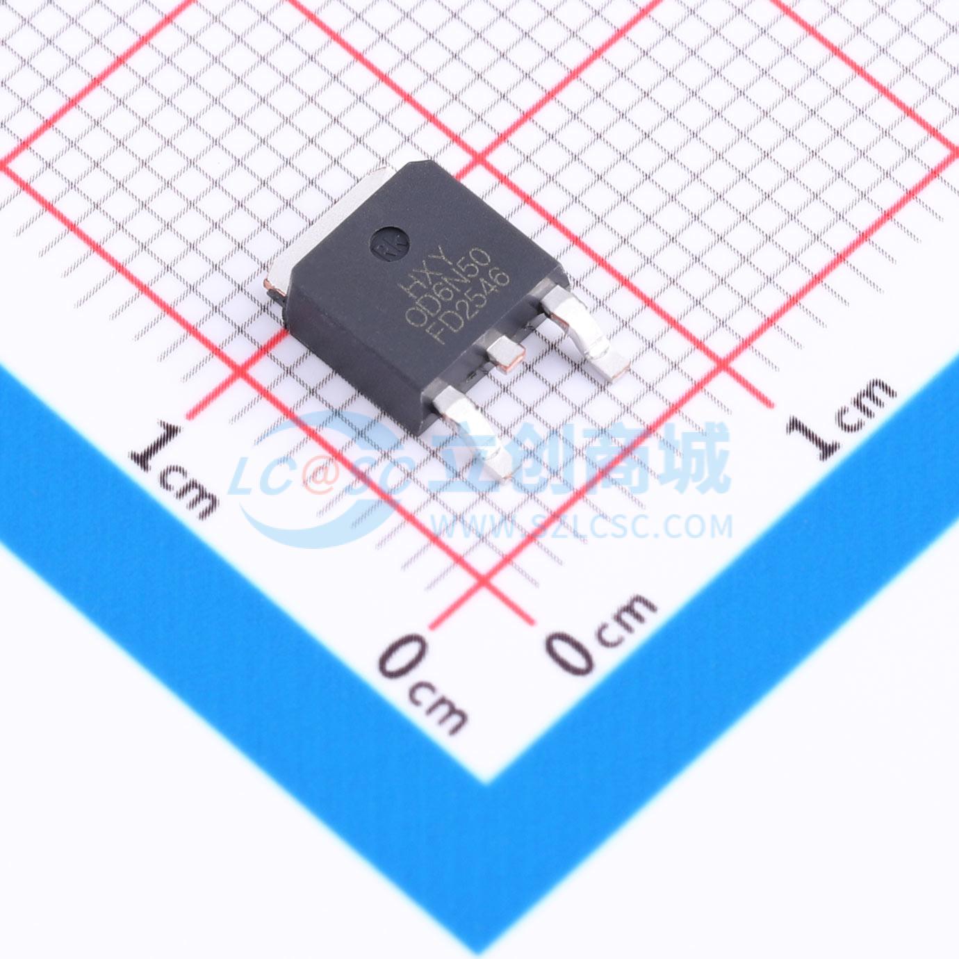 点击查看大图 AOD6N50实物图