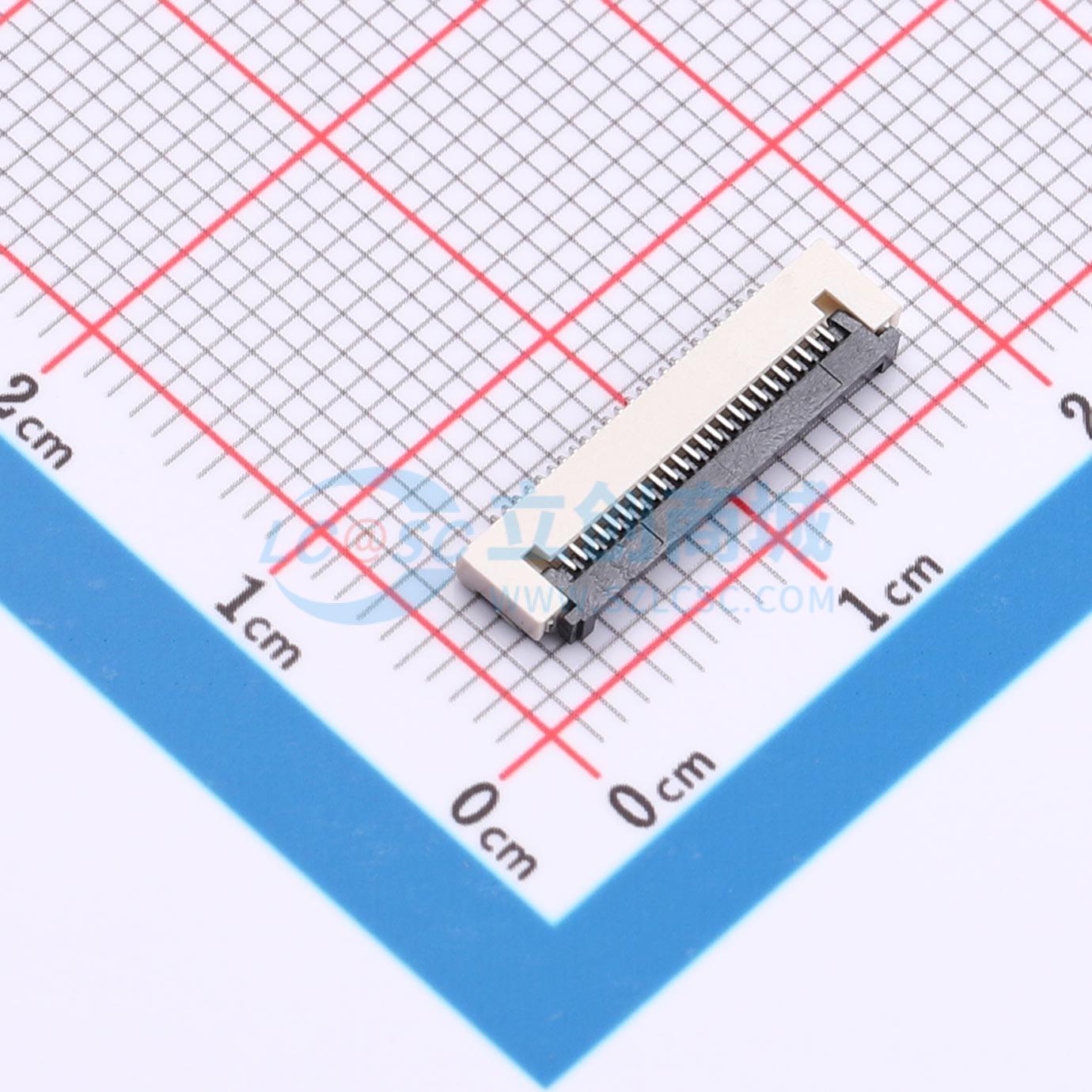 点击查看大图 FPC 0.5-24P XGXJ H1.5实物图